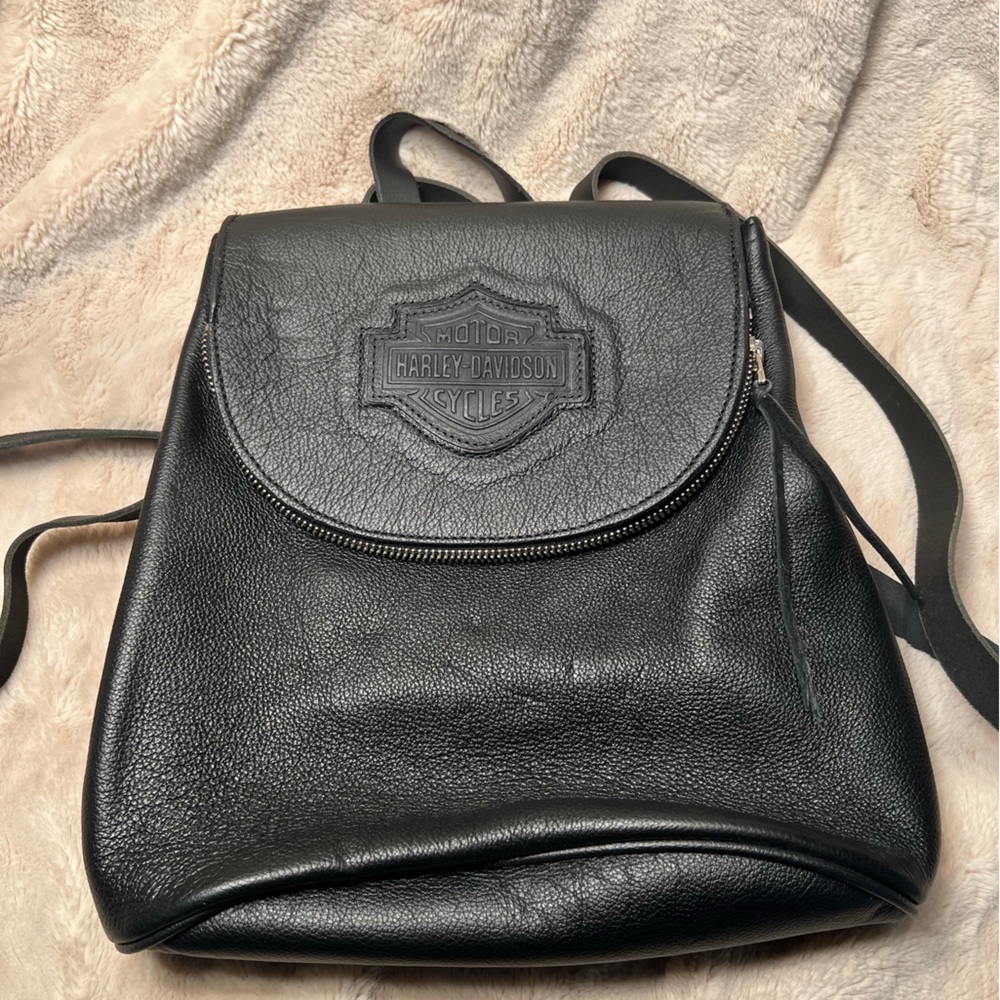 Harley Davidson Leather Backpack Gem